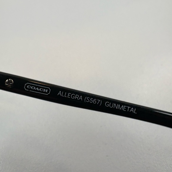 COACH ALLEGRA (S567) GUNMETAL SUNGLASSES 61•16•120 Coach Sunglasses - Picture 9 of 16